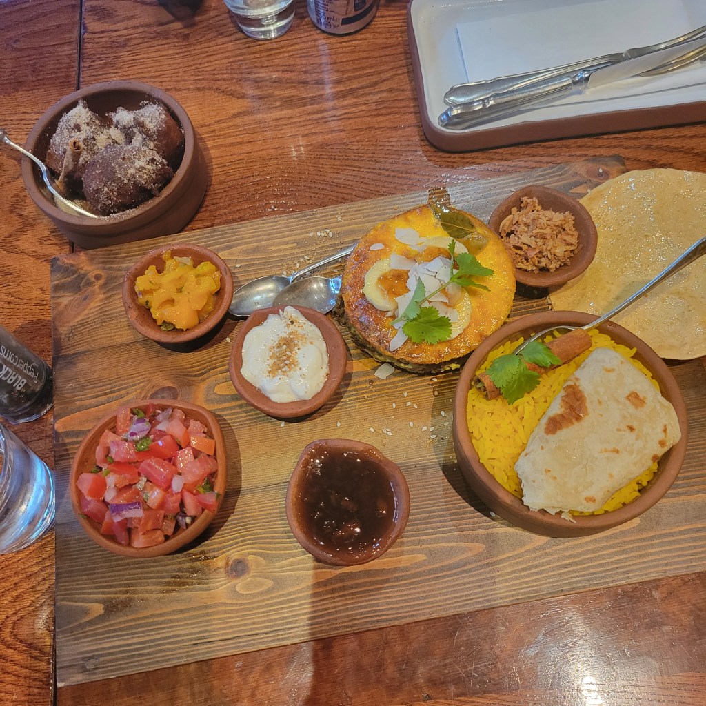 Delicious Cape Town food at table